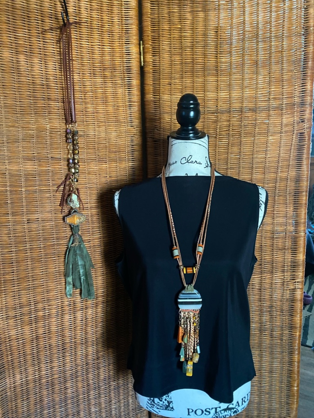 Pair of Long Boho Necklaces - Picture 5 of 9